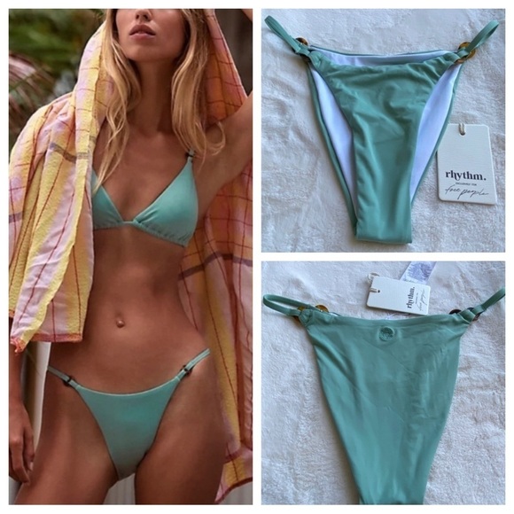 New! Rhythm x Free People Ring Itsy bikini bottom 14916 - Picture 1 of 9